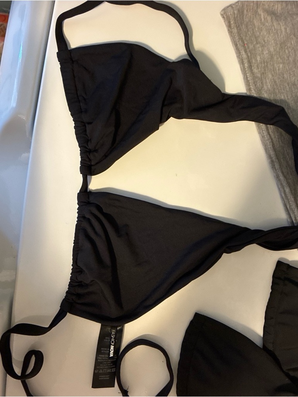 Fashion Nova Black bikini top